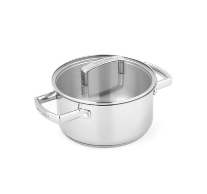 Fauchon – 24×13 cm stainless steel signature stewpot, 5.0 L